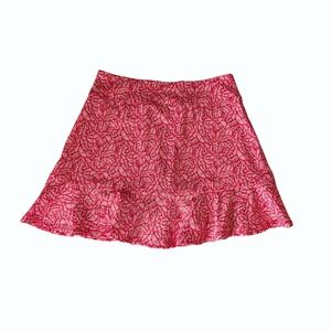 Tommy Bahama Skort Racquet &‎ Paddle Pink Tropical Palm Leaf Tennis Skirt Small